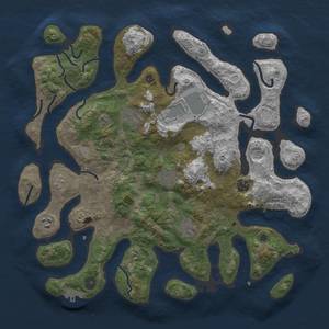 Thumbnail Rust Map: Procedural Map, Size: 4000, Seed: 1156, 15 Monuments