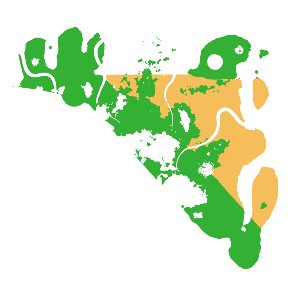 Biome Rust Map: Procedural Map, Size: 3550, Seed: 961334