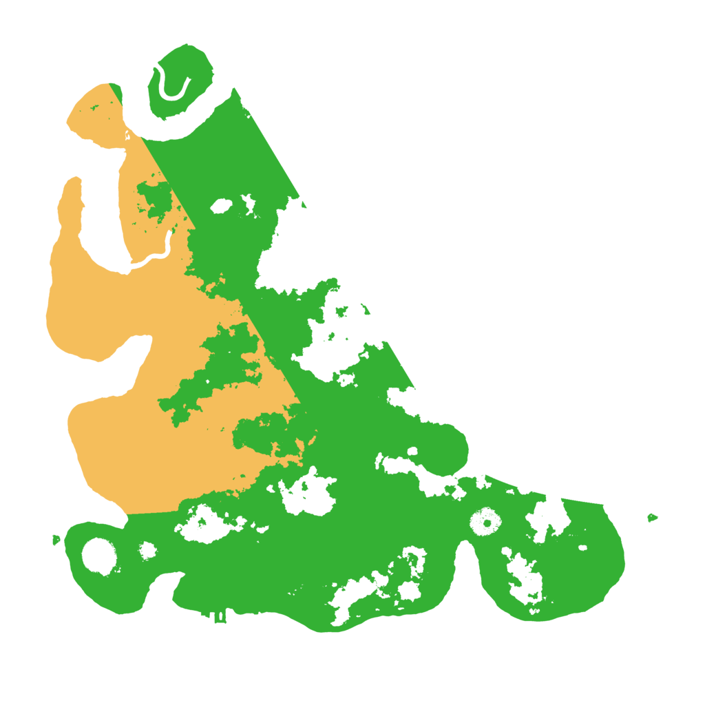 Biome Rust Map: Procedural Map, Size: 3700, Seed: 78219874