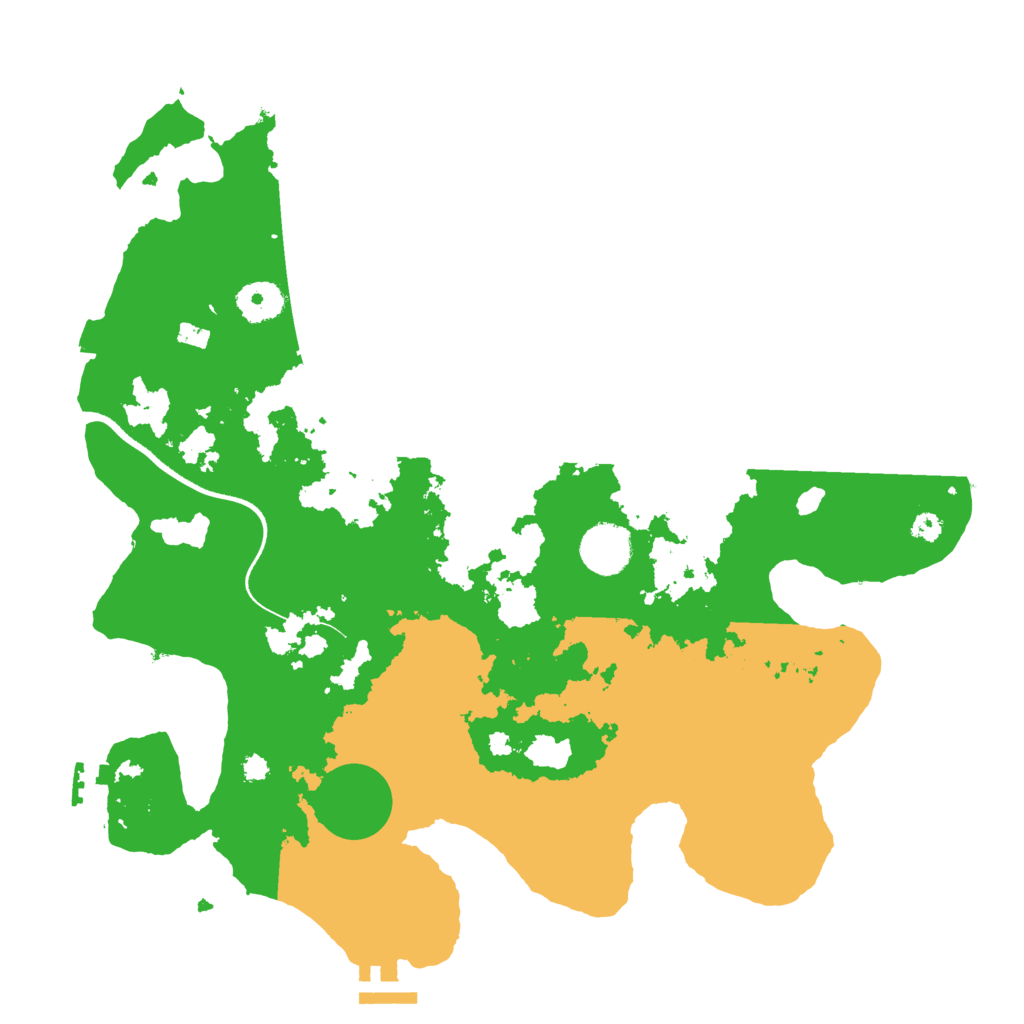 Biome Rust Map: Procedural Map, Size: 3550, Seed: 757341