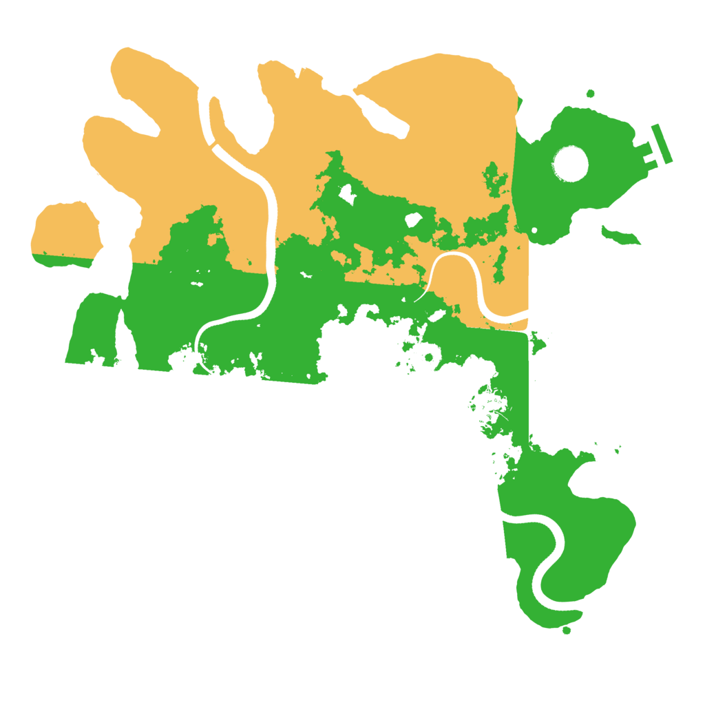 Biome Rust Map: Procedural Map, Size: 3500, Seed: 193699778