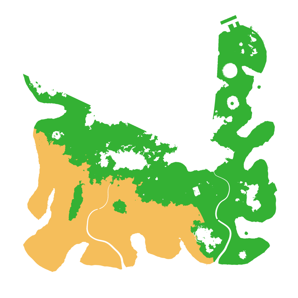 Biome Rust Map: Procedural Map, Size: 3550, Seed: 546887