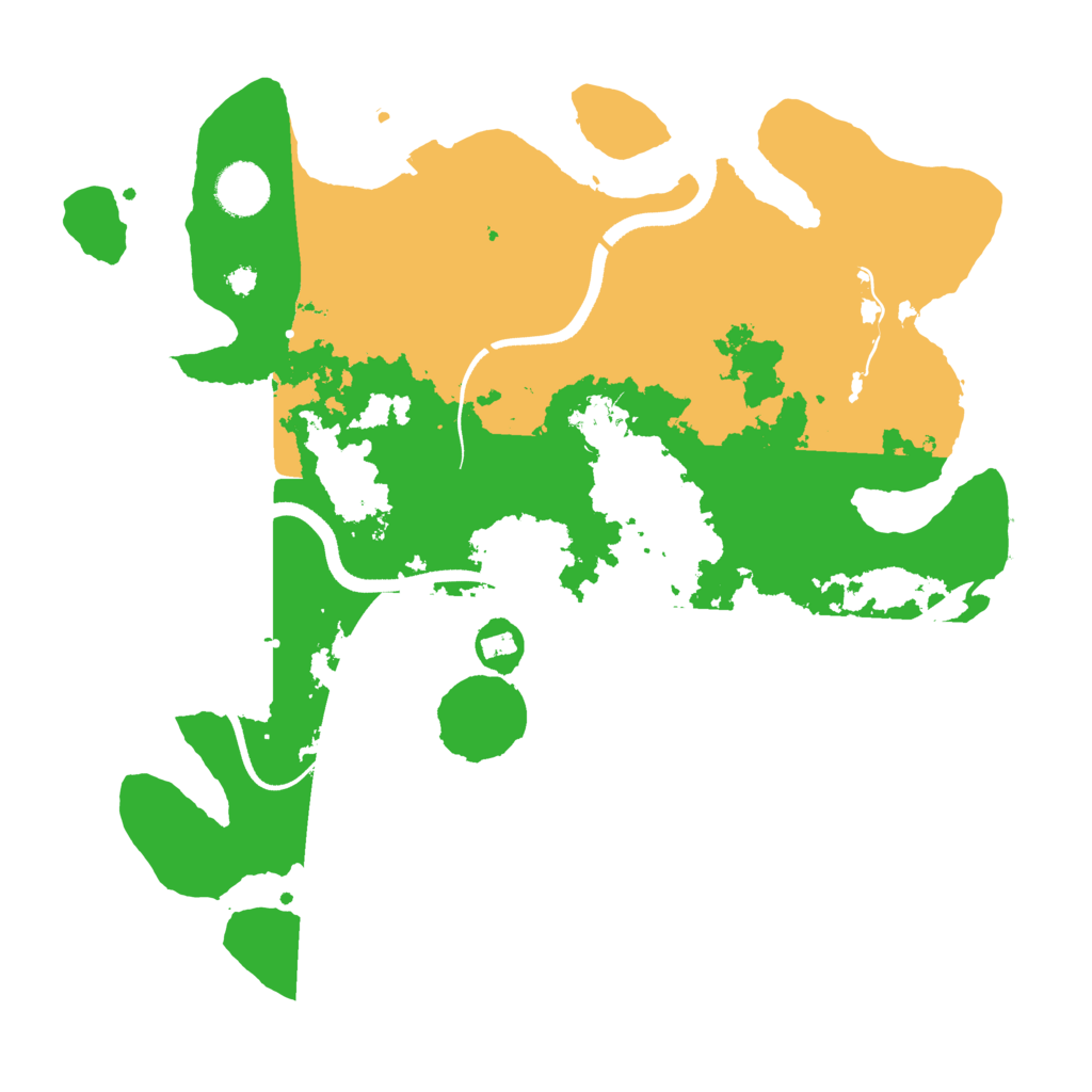 Biome Rust Map: Procedural Map, Size: 3550, Seed: 918252