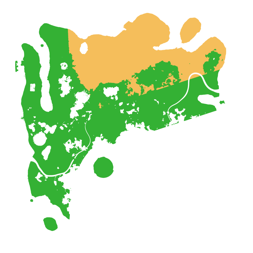 Biome Rust Map: Procedural Map, Size: 3500, Seed: 480651615