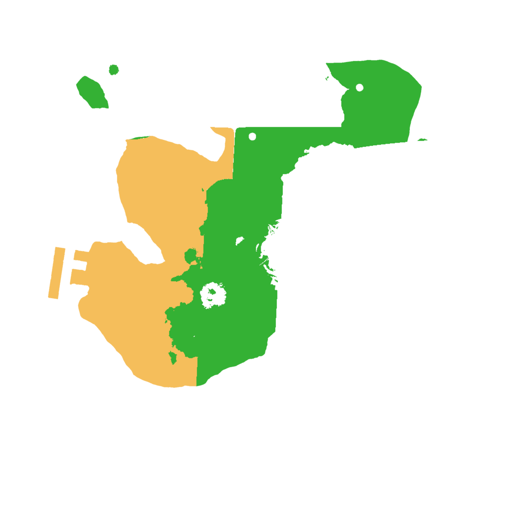 Biome Rust Map: Procedural Map, Size: 2000, Seed: 48535176