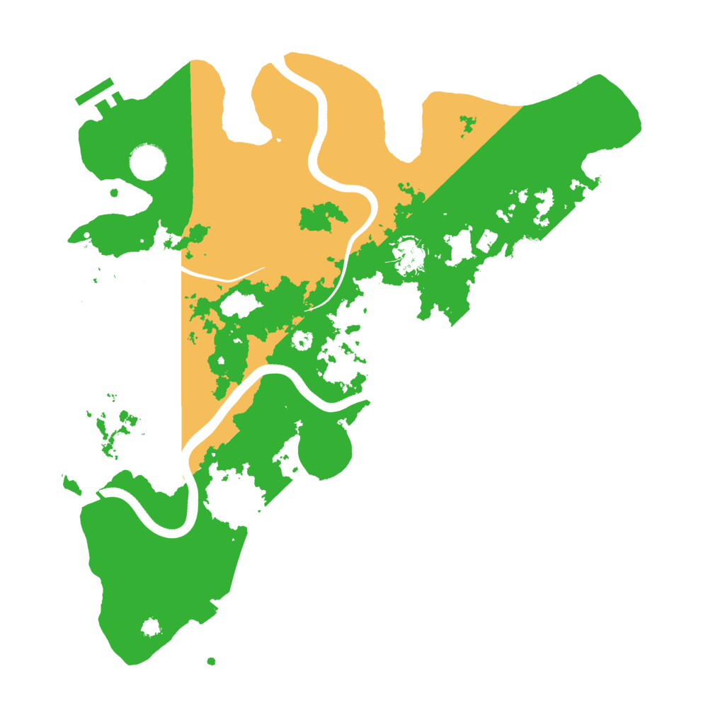 Biome Rust Map: Procedural Map, Size: 3550, Seed: 176281