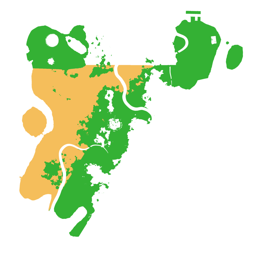 Biome Rust Map: Procedural Map, Size: 3550, Seed: 121555