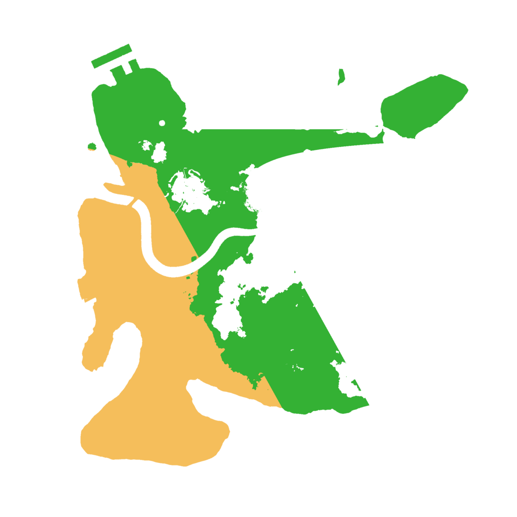 Biome Rust Map: Procedural Map, Size: 2500, Seed: 318347560