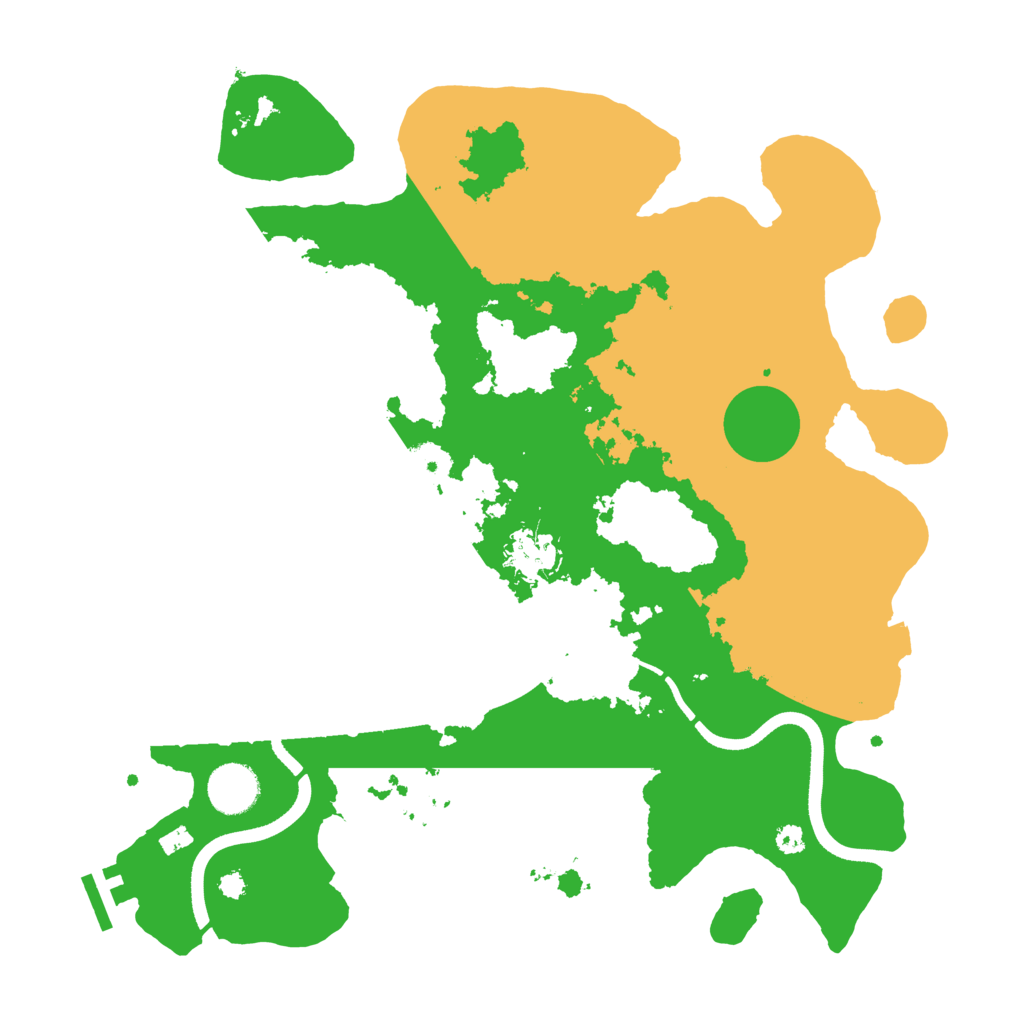 Biome Rust Map: Procedural Map, Size: 3550, Seed: 152310