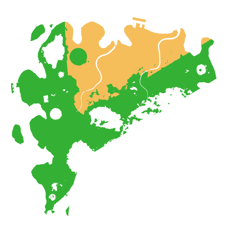 Biome Rust Map: Procedural Map, Size: 3700, Seed: 4572385