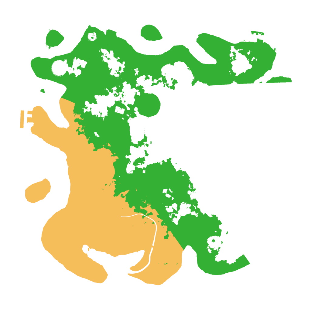 Biome Rust Map: Procedural Map, Size: 3550, Seed: 121636
