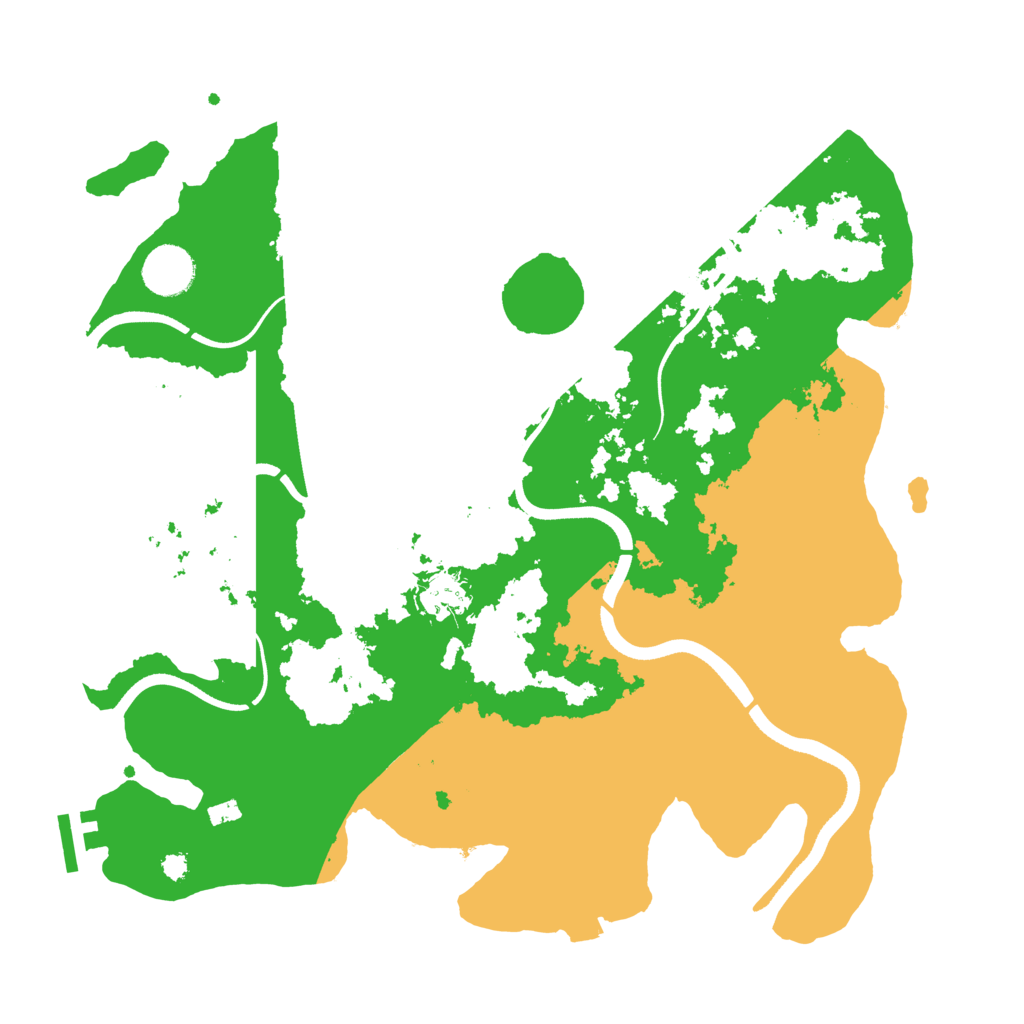 Biome Rust Map: Procedural Map, Size: 3550, Seed: 270061