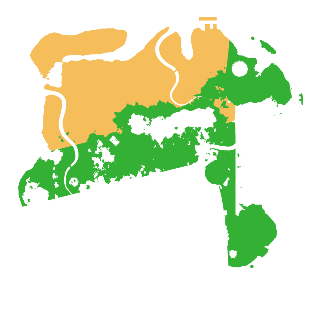 Biome Rust Map: Procedural Map, Size: 3550, Seed: 597372