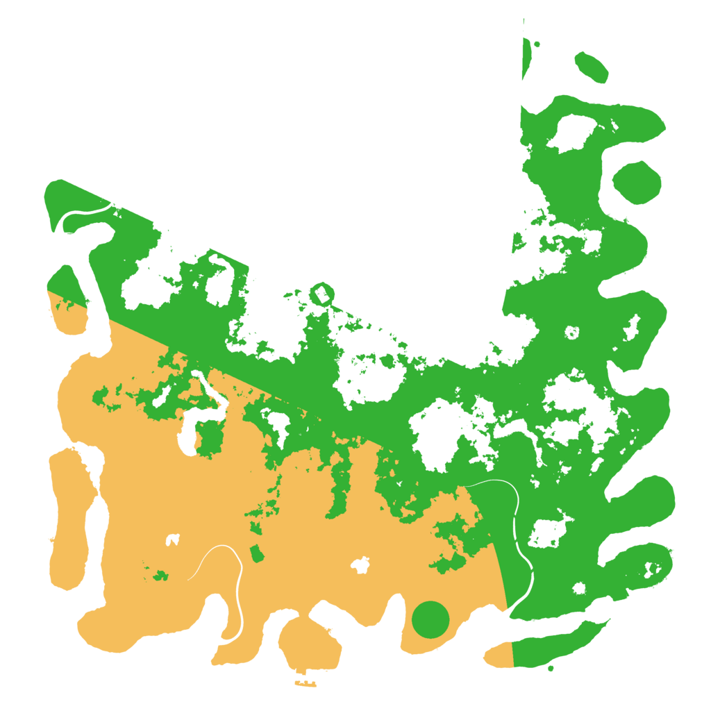 Biome Rust Map: Procedural Map, Size: 5000, Seed: 104168995