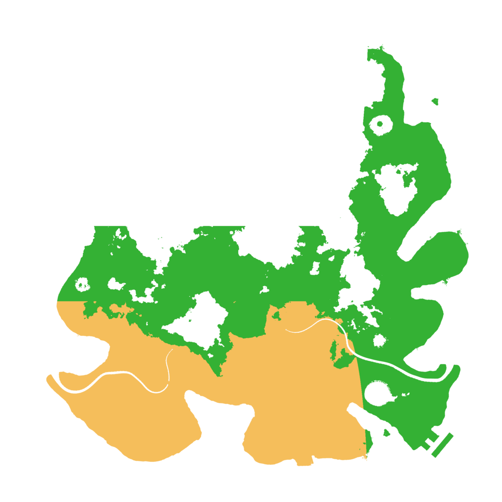 Biome Rust Map: Procedural Map, Size: 3550, Seed: 156102