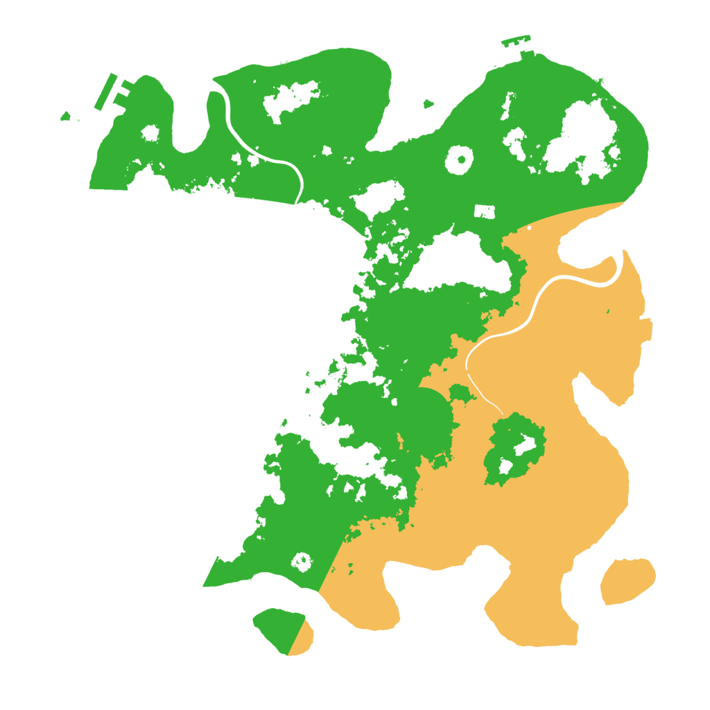 Biome Rust Map: Procedural Map, Size: 3700, Seed: 854871065