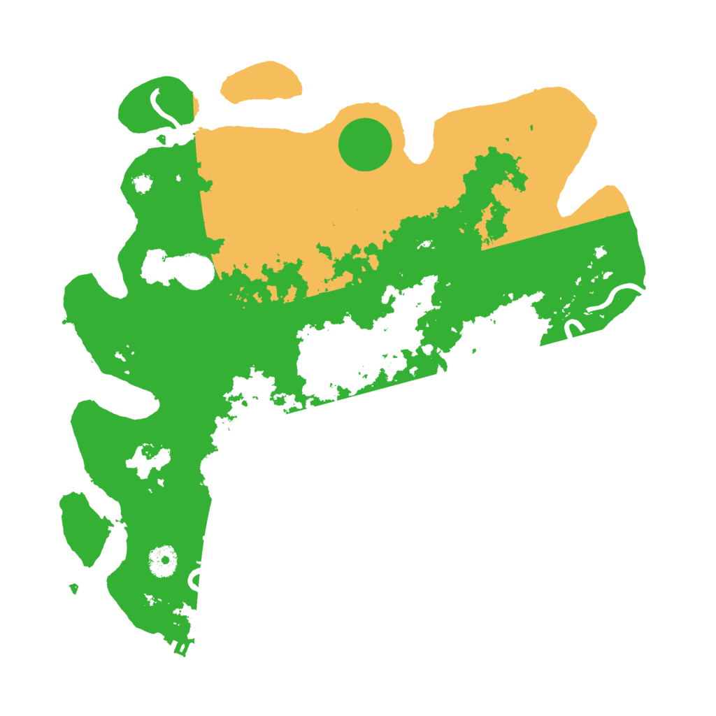 Biome Rust Map: Procedural Map, Size: 3550, Seed: 610057