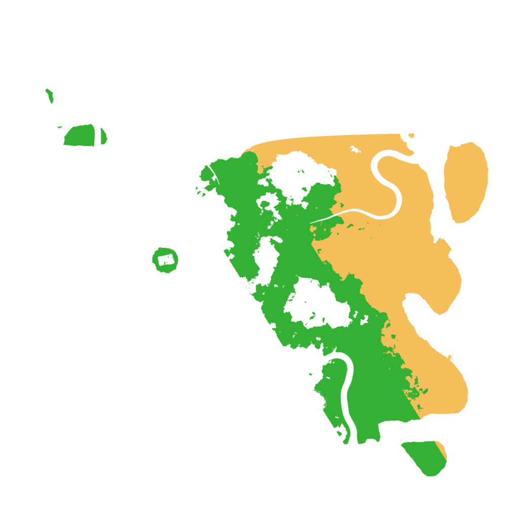 Biome Rust Map: Procedural Map, Size: 3600, Seed: 57