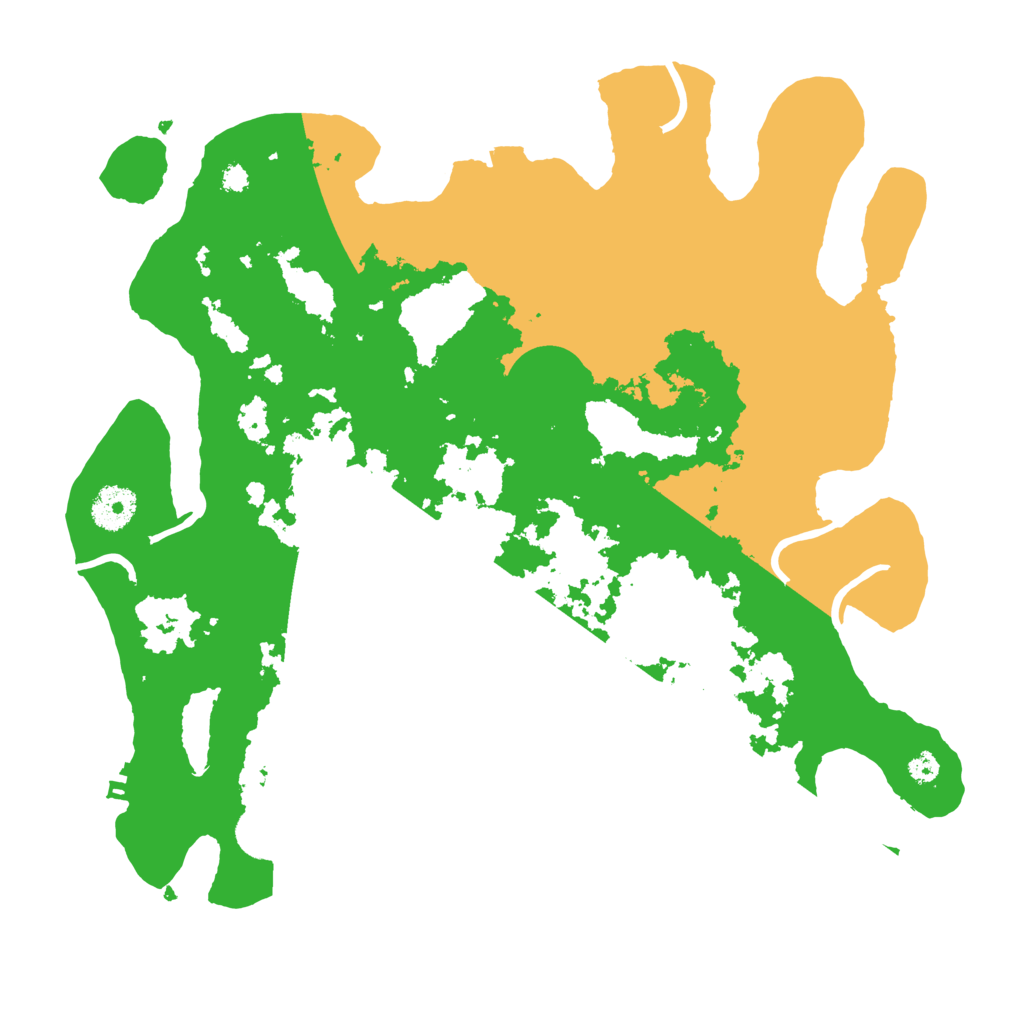 Biome Rust Map: Procedural Map, Size: 3500, Seed: 22759