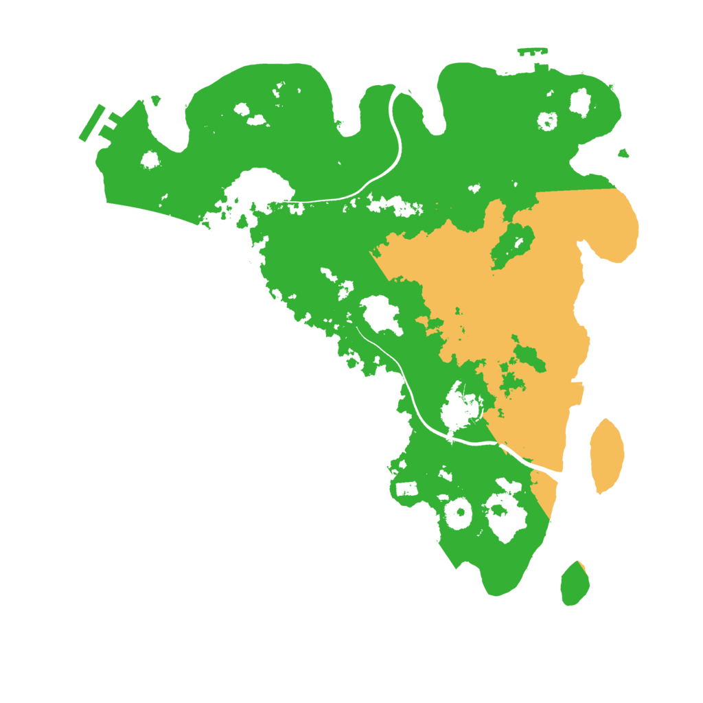 Biome Rust Map: Procedural Map, Size: 3550, Seed: 323379