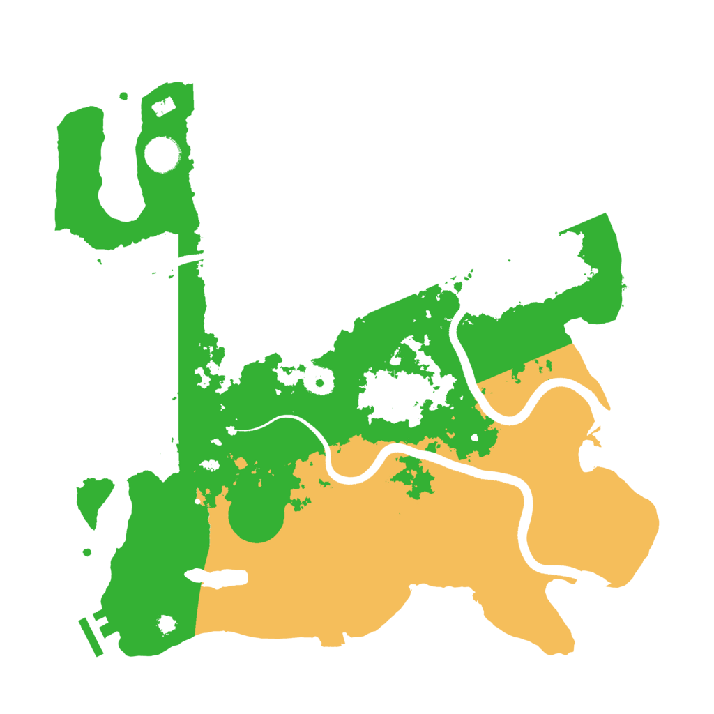 Biome Rust Map: Procedural Map, Size: 3550, Seed: 432616