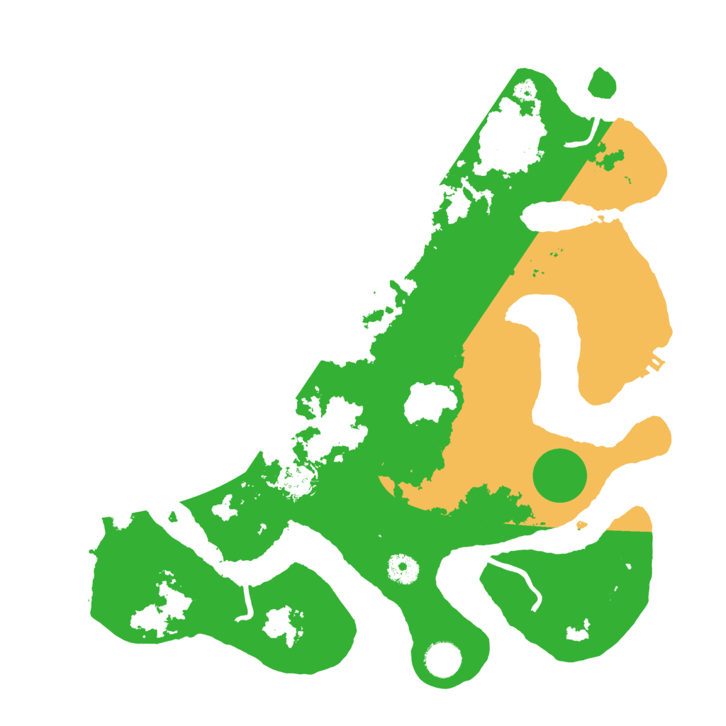 Biome Rust Map: Procedural Map, Size: 3550, Seed: 811057