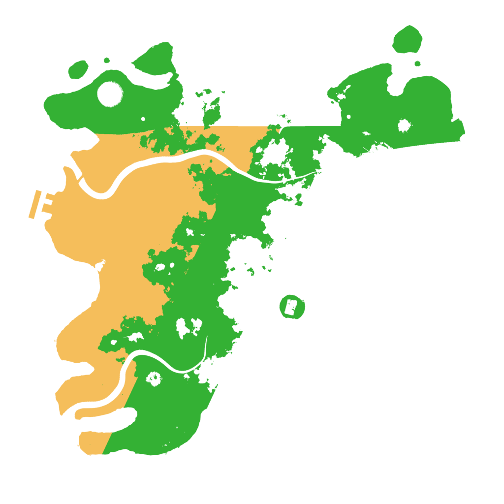 Biome Rust Map: Procedural Map, Size: 3550, Seed: 546822