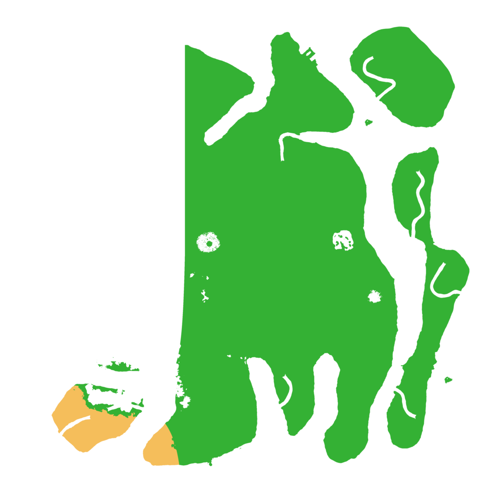 Biome Rust Map: Procedural Map, Size: 3550, Seed: 454190