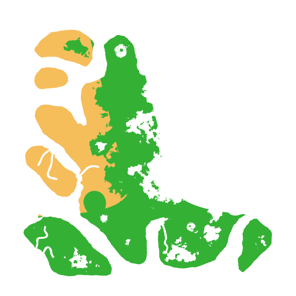 Biome Rust Map: Procedural Map, Size: 3550, Seed: 427960