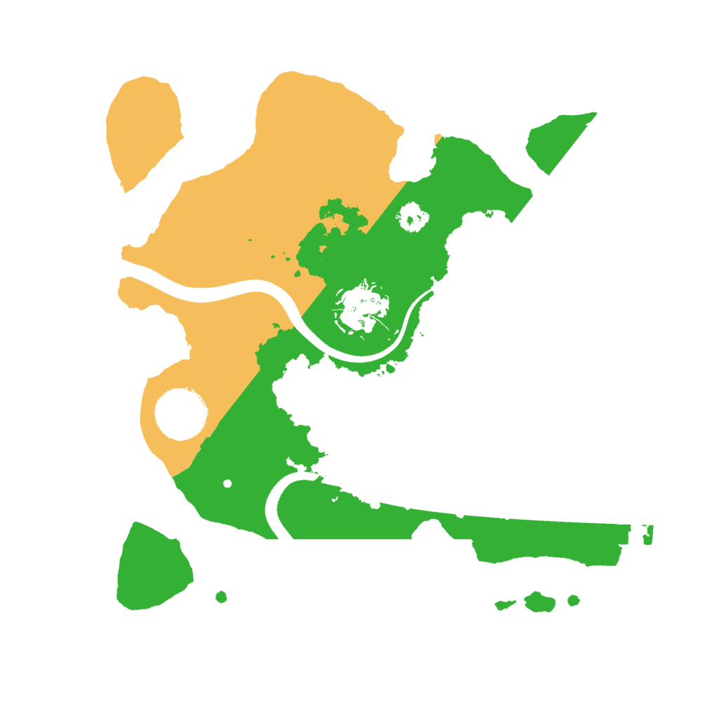 Biome Rust Map: Procedural Map, Size: 2500, Seed: 59