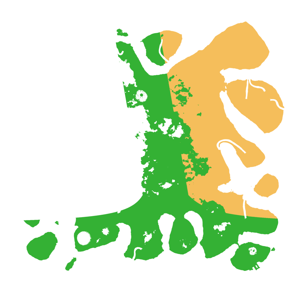 Biome Rust Map: Procedural Map, Size: 3900, Seed: 35801