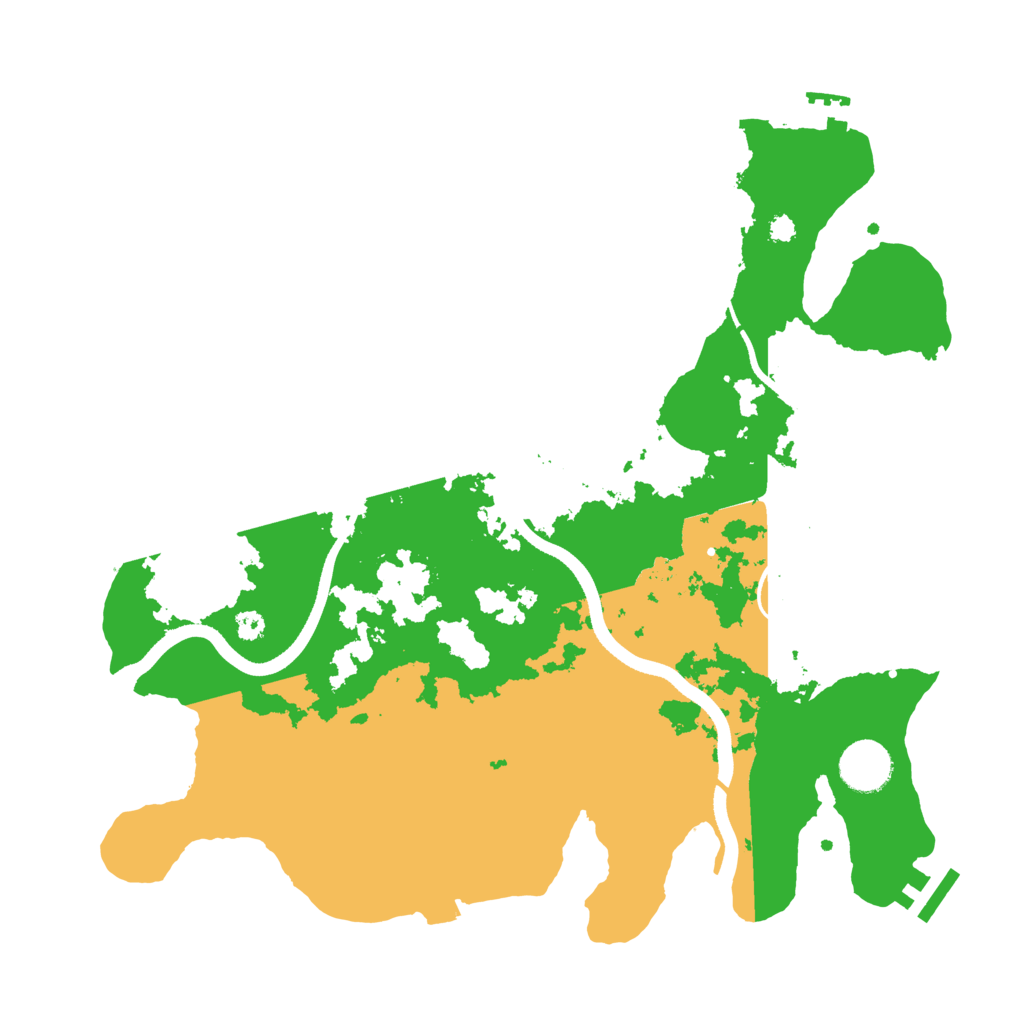 Biome Rust Map: Procedural Map, Size: 3500, Seed: 78391331