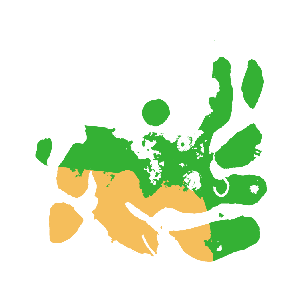 Biome Rust Map: Procedural Map, Size: 3000, Seed: 6384643