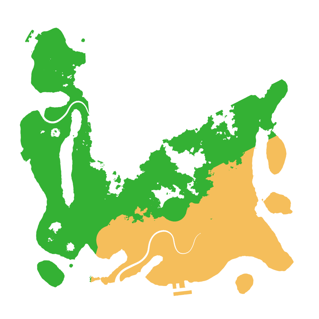 Biome Rust Map: Procedural Map, Size: 3500, Seed: 88364374