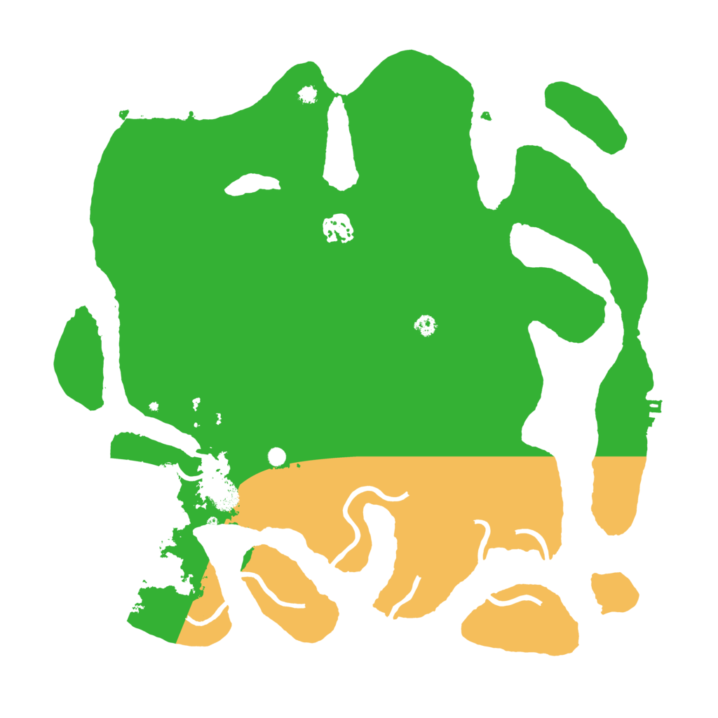 Biome Rust Map: Procedural Map, Size: 3500, Seed: 242924498