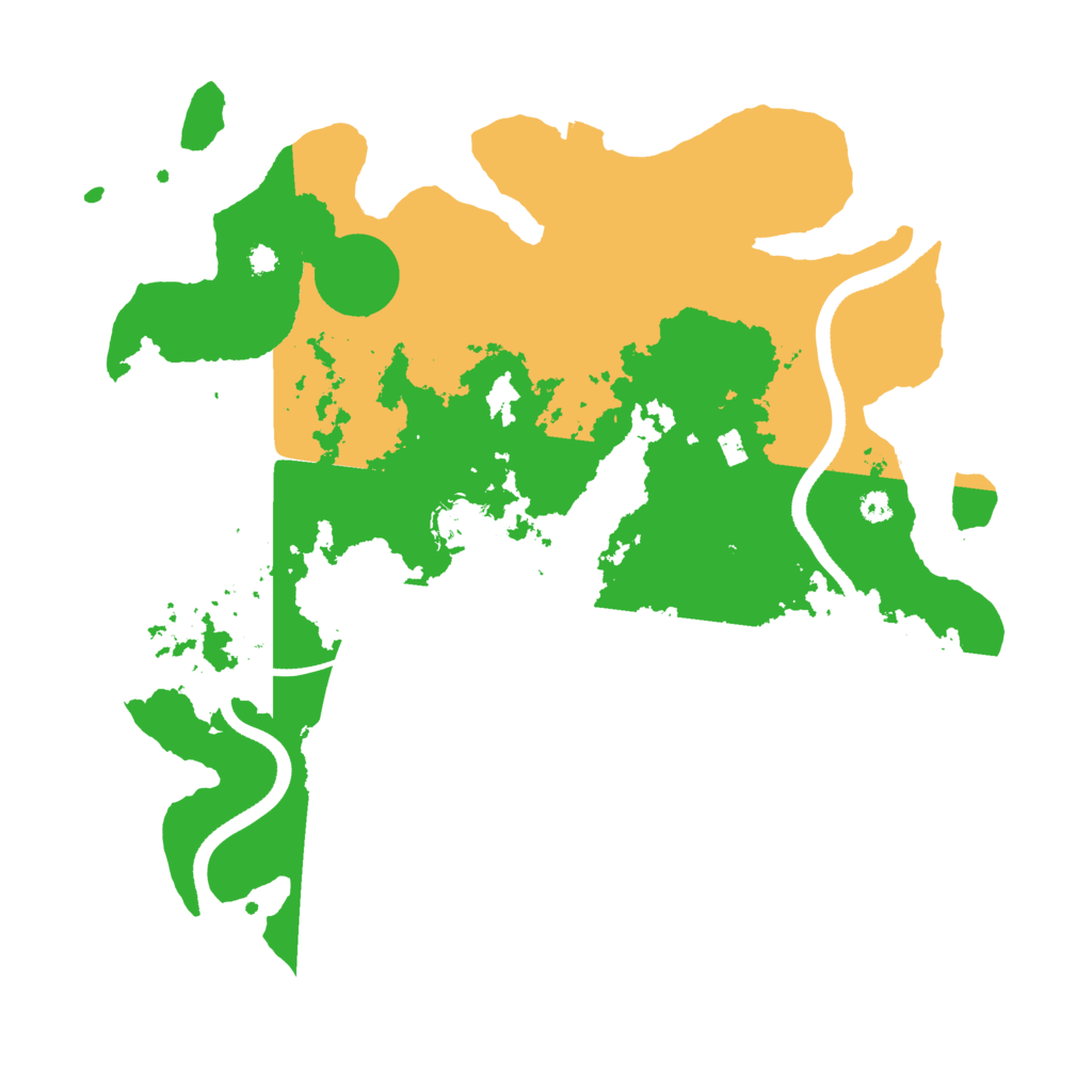 Biome Rust Map: Procedural Map, Size: 3500, Seed: 910564925