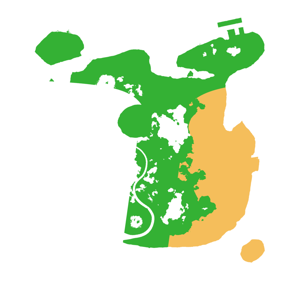 Biome Rust Map: Procedural Map, Size: 2500, Seed: 1250704482