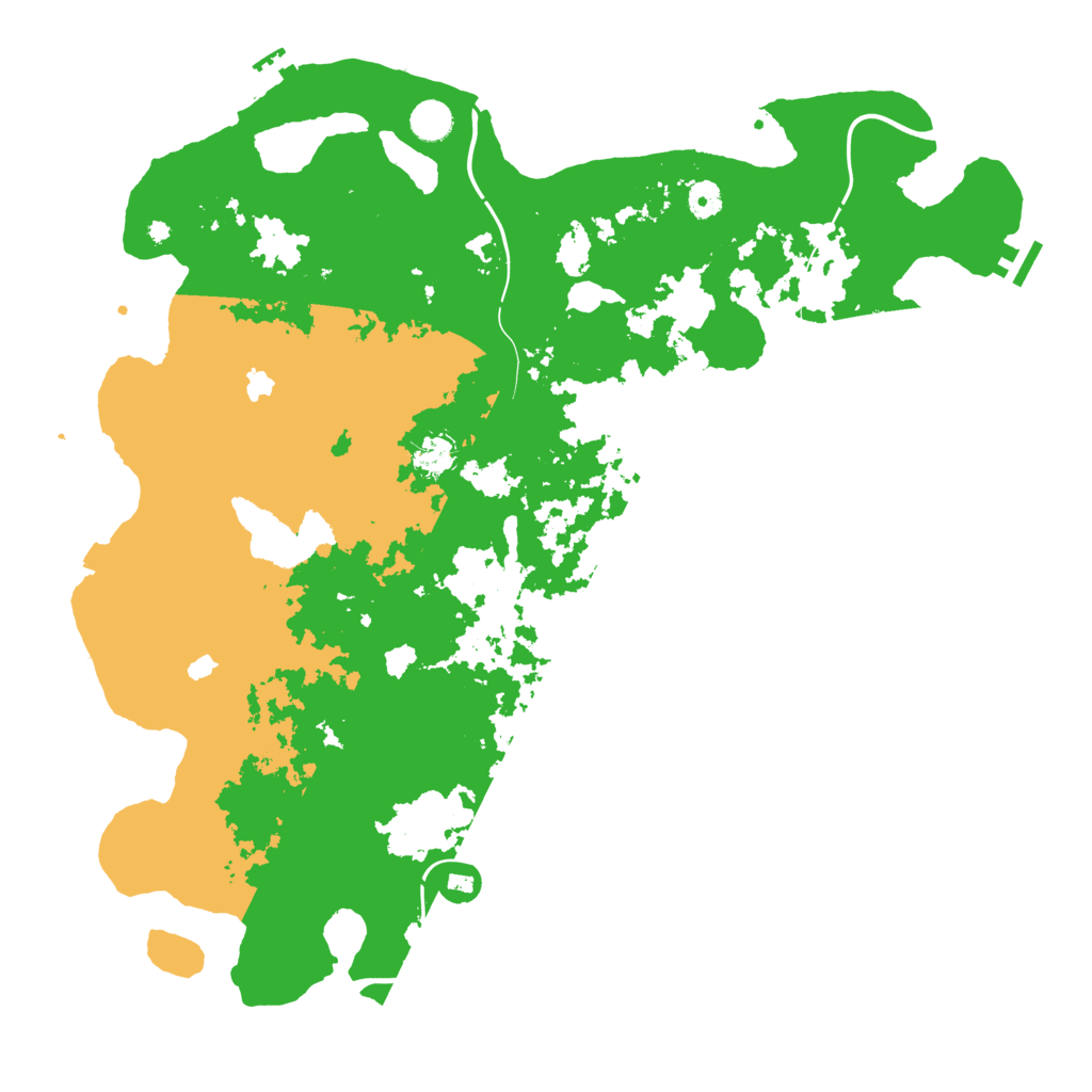 Biome Rust Map: Procedural Map, Size: 4600, Seed: 2185610