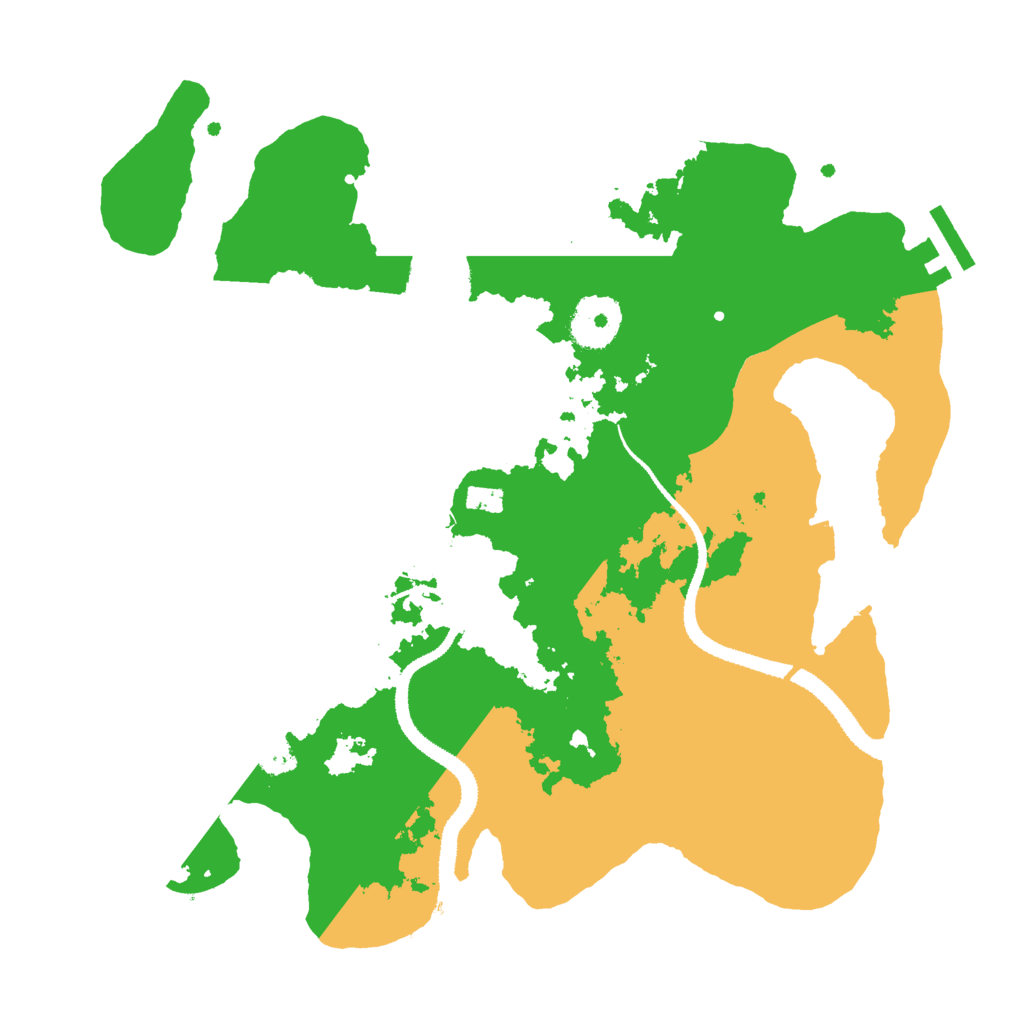 Biome Rust Map: Procedural Map, Size: 3000, Seed: 9991400