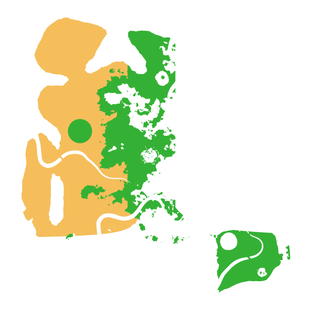 Biome Rust Map: Procedural Map, Size: 3500, Seed: 36352