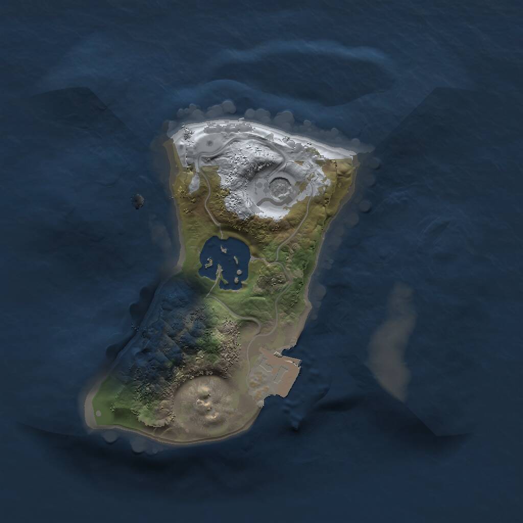 Rust Map: Procedural Map, Size: 1500, Seed: 1451981252, 3 Monuments