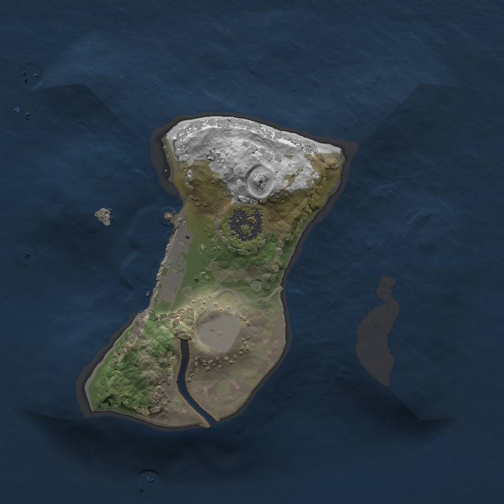 Rust Map: Procedural Map, Size: 1500, Seed: 1451981252, 5 Monuments