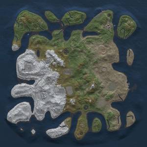 Thumbnail Rust Map: Procedural Map, Size: 4500, Seed: 32, 19 Monuments