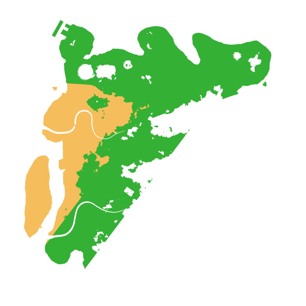 Biome Rust Map: Procedural Map, Size: 3500, Seed: 58803360