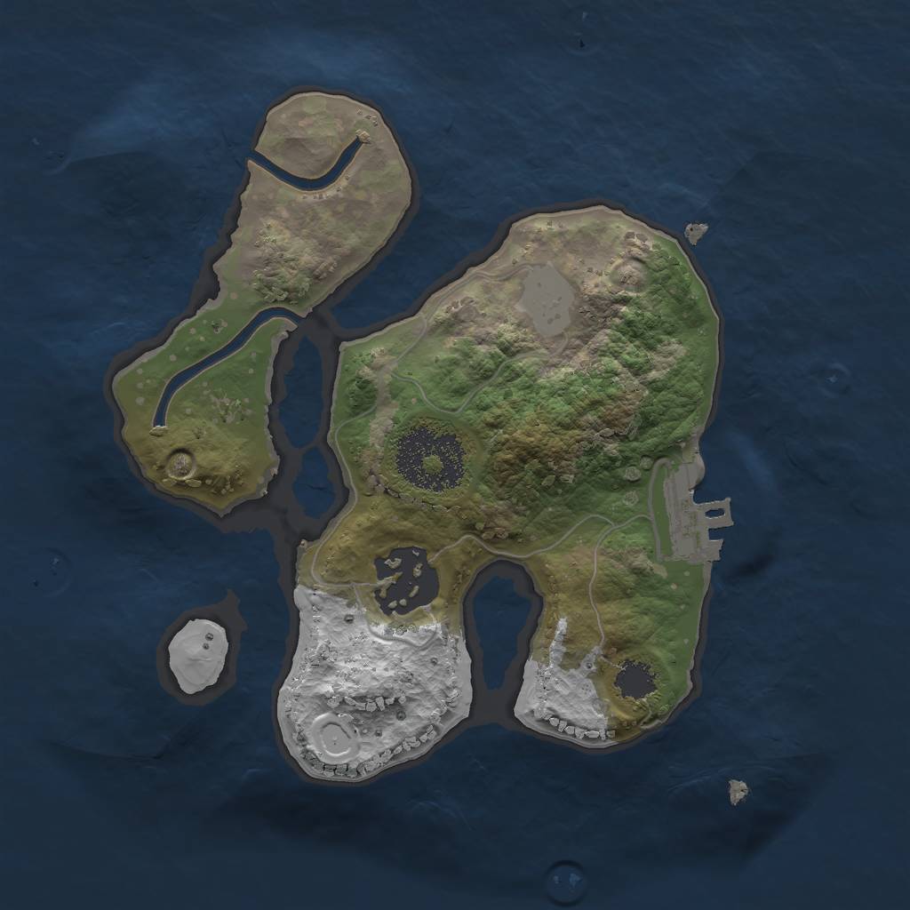 Rust Map: Procedural Map, Size: 2000, Seed: 7, 7 Monuments