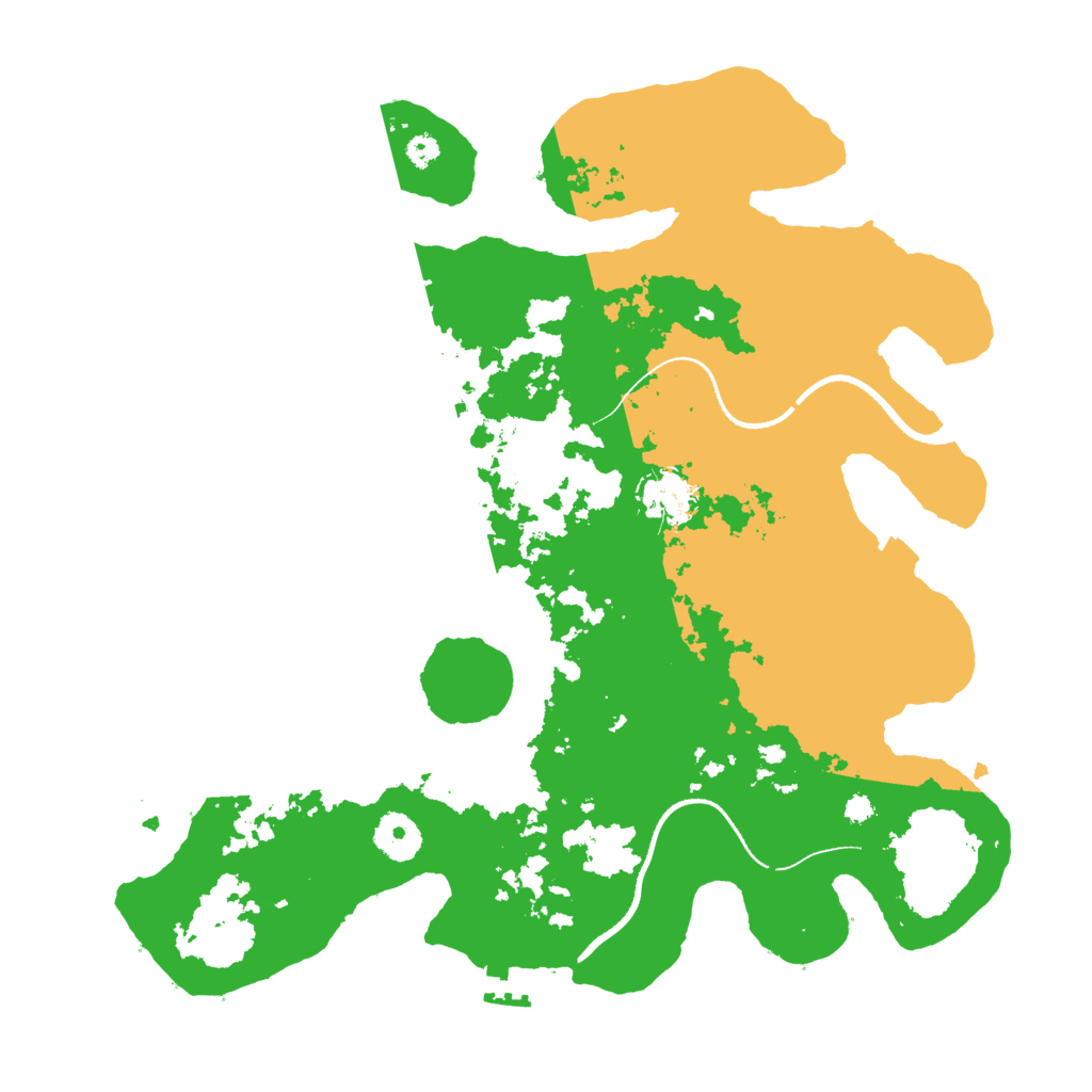 Biome Rust Map: Procedural Map, Size: 3500, Seed: 486