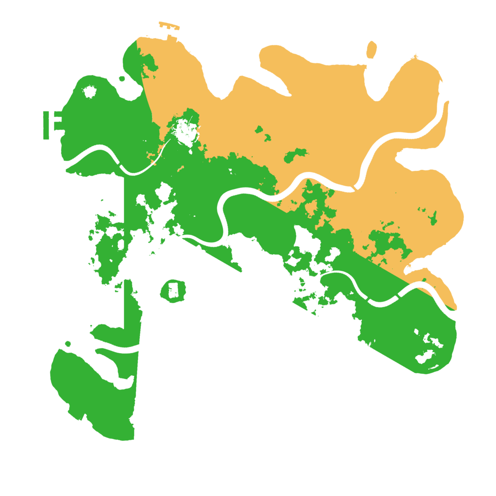 Biome Rust Map: Procedural Map, Size: 3550, Seed: 346541