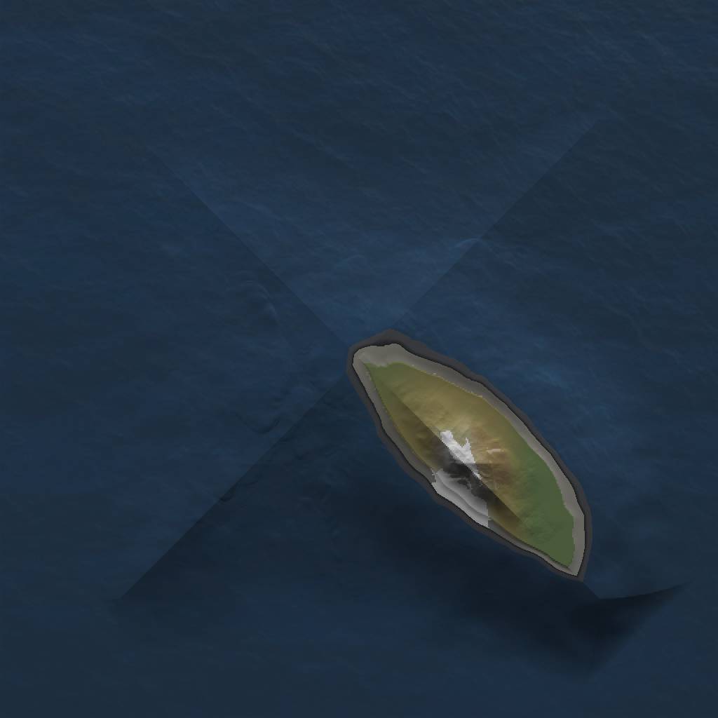 Rust Map: Barren, Size: 1000, Seed: 9714279, 2 Monuments