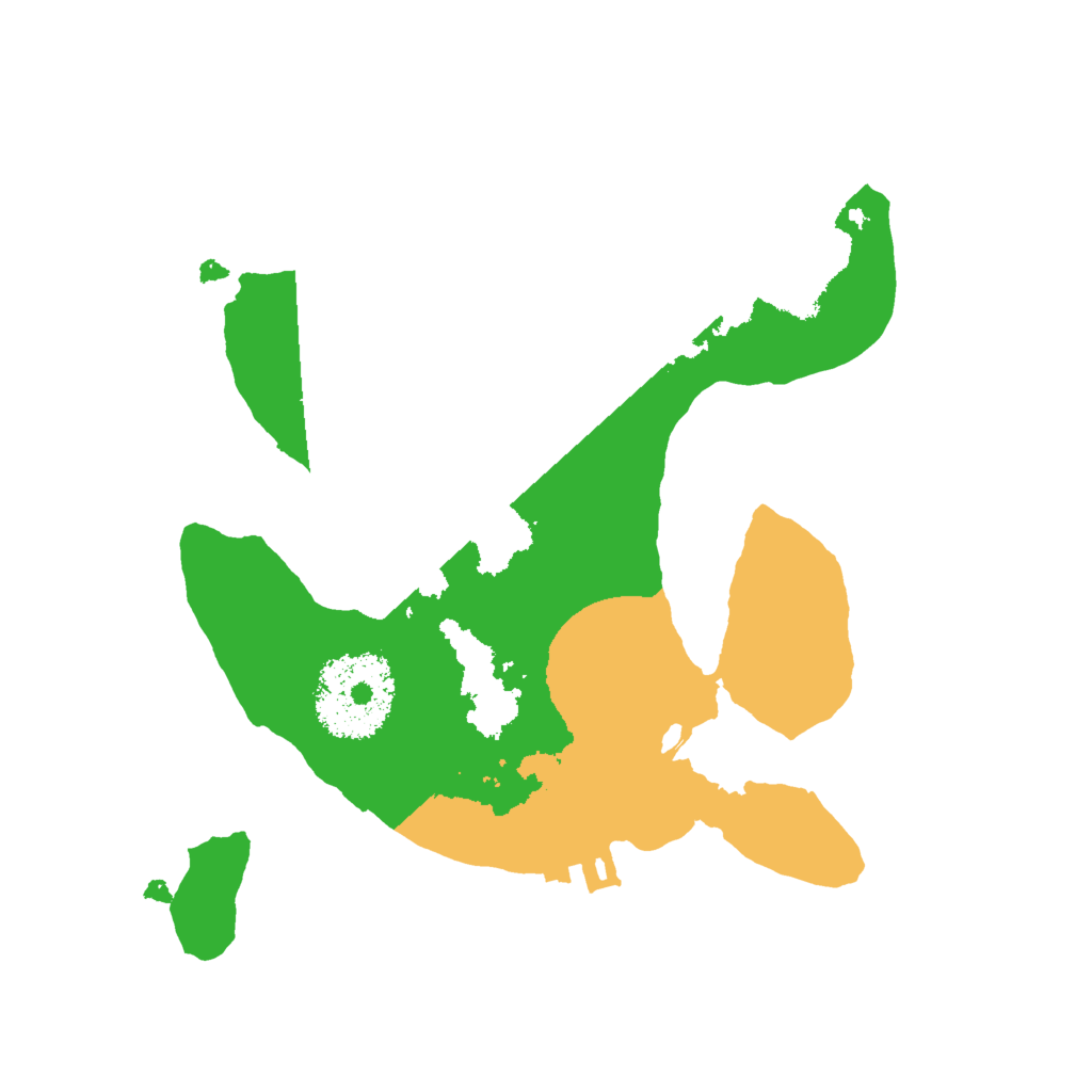 Biome Rust Map: Procedural Map, Size: 2000, Seed: 3484