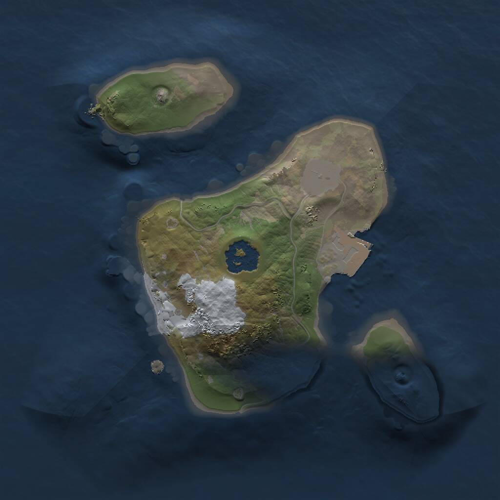 Rust Map: Procedural Map, Size: 1500, Seed: 119232050, 1 Monuments